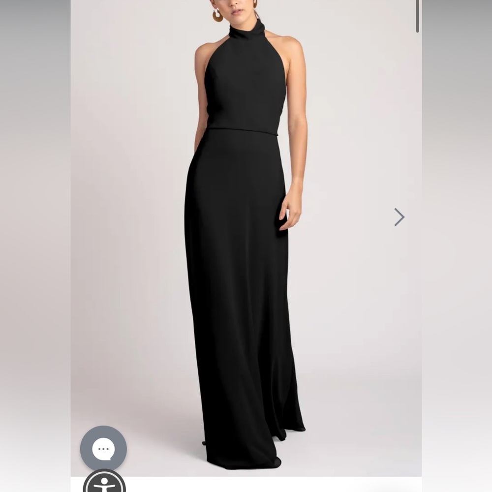 Jenny Yoo Black Chiffon size 6